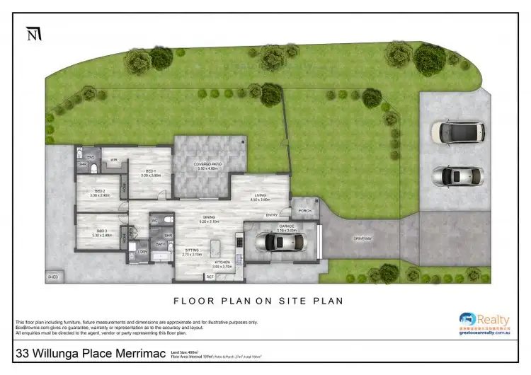 Floorplan of Homely house listing, 33 Willunga Place, Merrimac QLD 4226