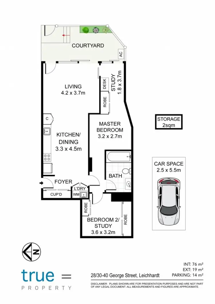 Floorplan of Homely apartment listing, 28/30-40 George Street, Leichhardt NSW 2040