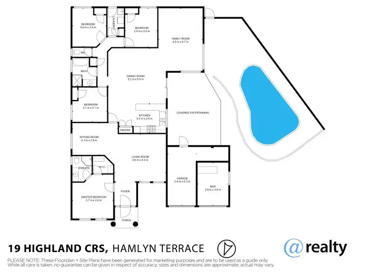 Floorplan of Homely house listing, 19 Highland Crescent, Hamlyn Terrace NSW 2259
