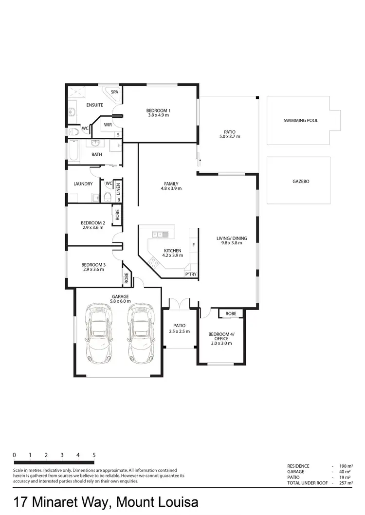 Floorplan of Homely house listing, 17 Minaret Way, Mount Louisa QLD 4814