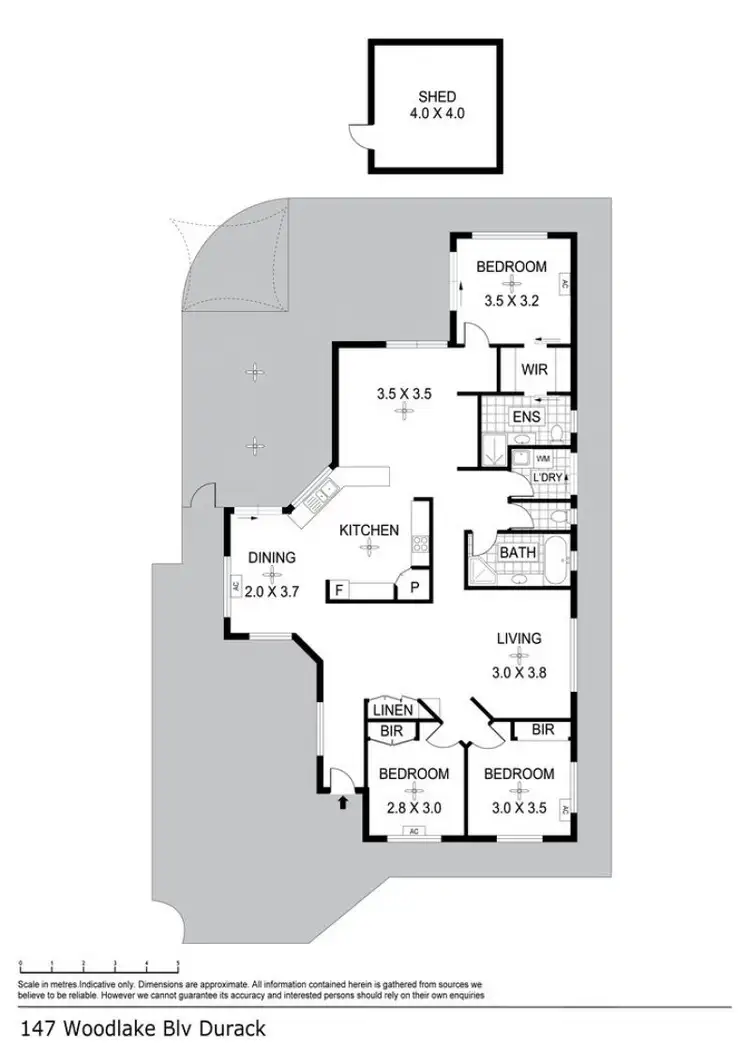 Floorplan of Homely house listing, 147 Woodlake Boulevard, Durack NT 830