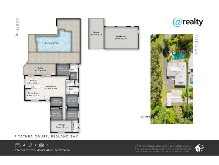 Floorplan of Homely house listing, 7 Tathra Court, Redland Bay QLD 4165