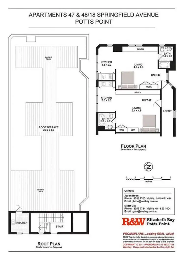 Floorplan of Homely apartment listing, 47&48,18 Springfield Avenue, Potts Point NSW 2011