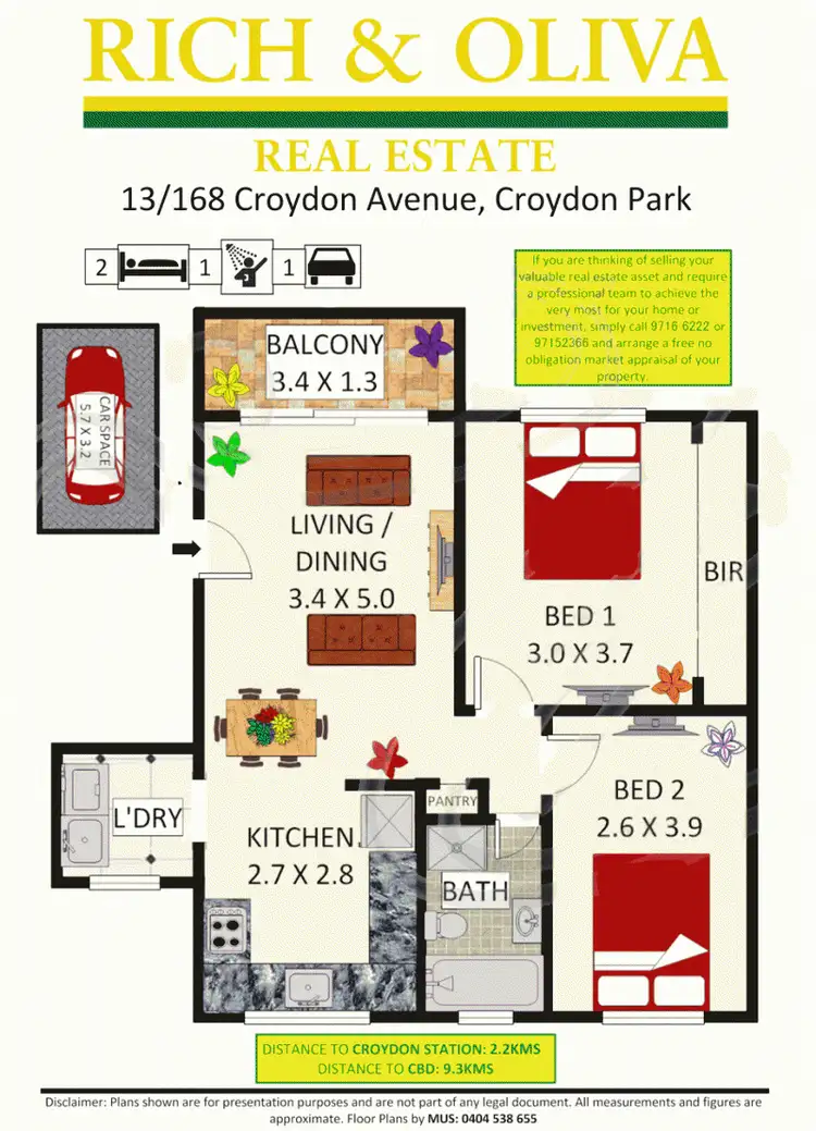 Floorplan of Homely apartment listing, 13/168 Croydon Avenue, Croydon Park NSW 2133