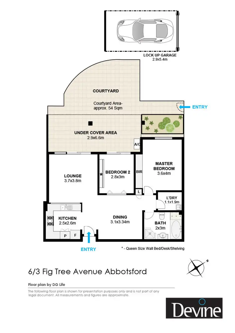 Floorplan of Homely apartment listing, 6/3 Fig Tree Avenue, Abbotsford NSW 2046