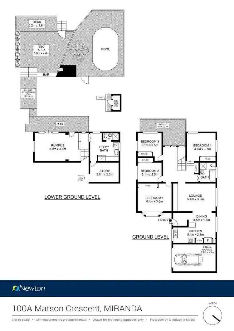 Floorplan of Homely house listing, 100a Matson Crescent, Miranda NSW 2228