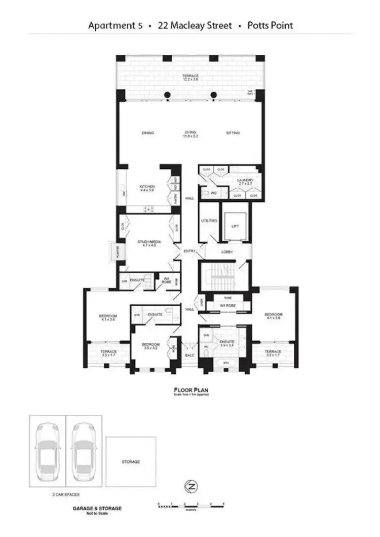Floorplan of Homely apartment listing, 5/22 Macleay Street, Potts Point NSW 2011