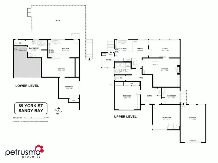 Floorplan of Homely house listing, 89 York Street, Sandy Bay TAS 7005