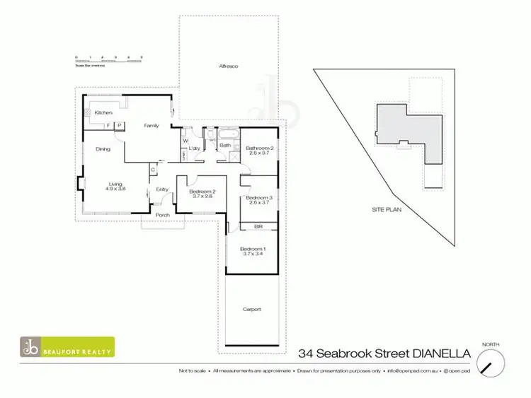 Floorplan of Homely house listing, 34 Seabrook Street, Dianella WA 6059