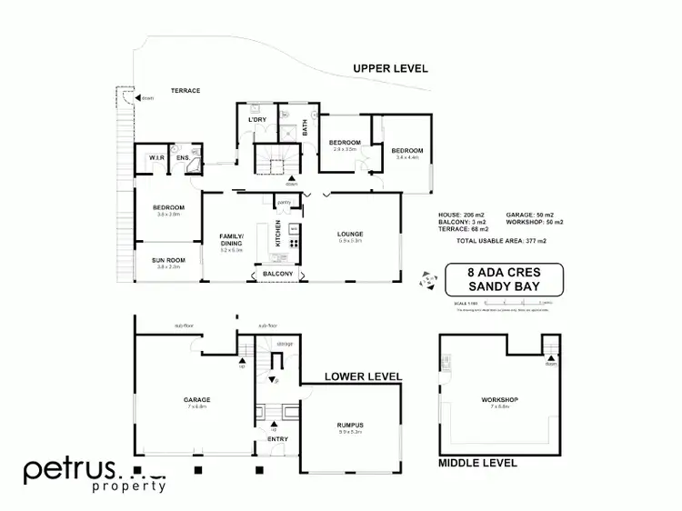 Floorplan of Homely house listing, 8 Ada Crescent, Sandy Bay TAS 7005