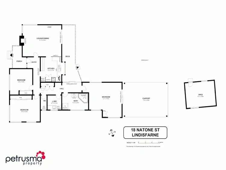 Floorplan of Homely house listing, 18 Natone street, Lindisfarne TAS 7015