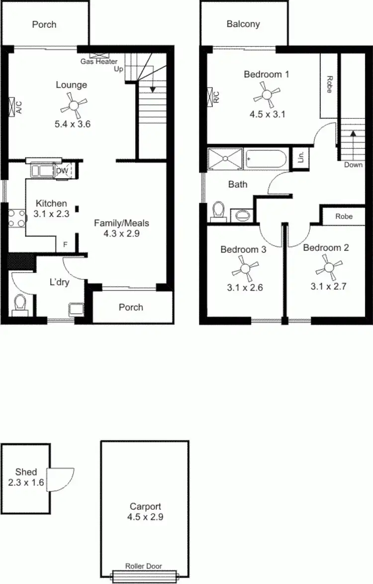 Floorplan of Homely townhouse listing, 139 Gulf Point Drive, North Haven SA 5018