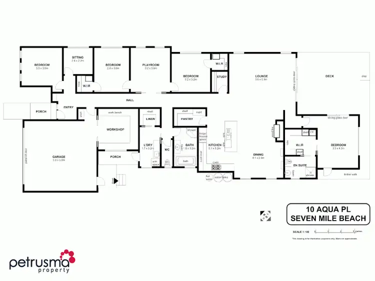 Floorplan of Homely house listing, 10 Aqua Place, Seven Mile Beach TAS 7170