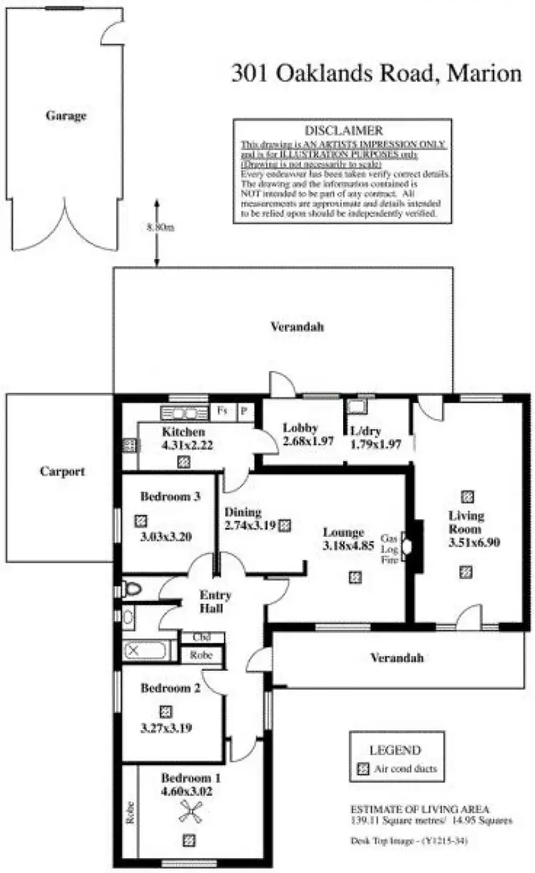 Floorplan of Homely house listing, 301 Oaklands Road, Marion SA 5043