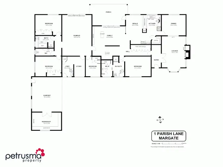 Floorplan of Homely house listing, 1 Parish Lane, Margate TAS 7054