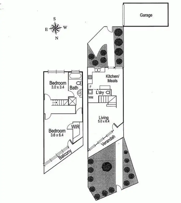 Floorplan of Homely townhouse listing, 1/214 Queen st, Altona VIC 3018