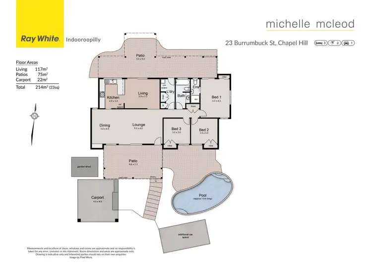 Floorplan of Homely house listing, 23 Burrumbuck Street, Chapel Hill QLD 4069