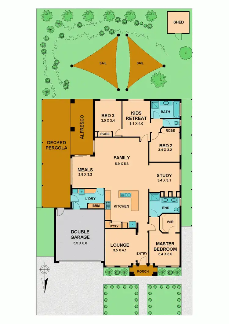 Floorplan of Homely house listing, 13 QUEEN STREET, Wallan VIC 3756