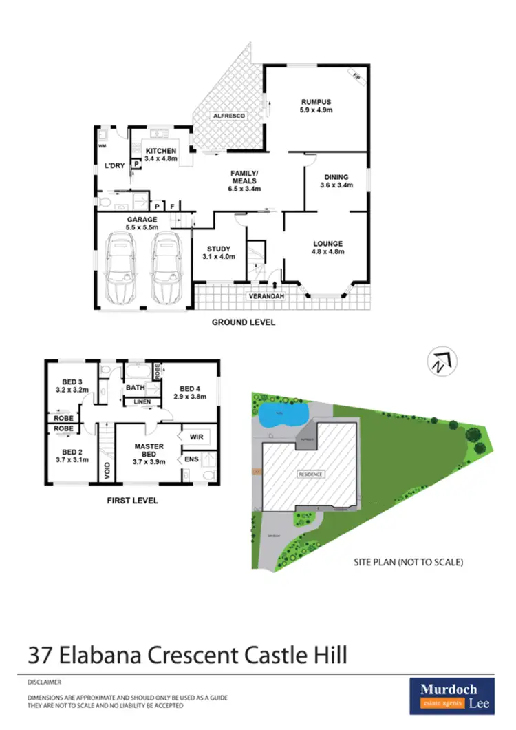 Floorplan of Homely house listing, 37 Elabana Crescent, Castle Hill NSW 2154