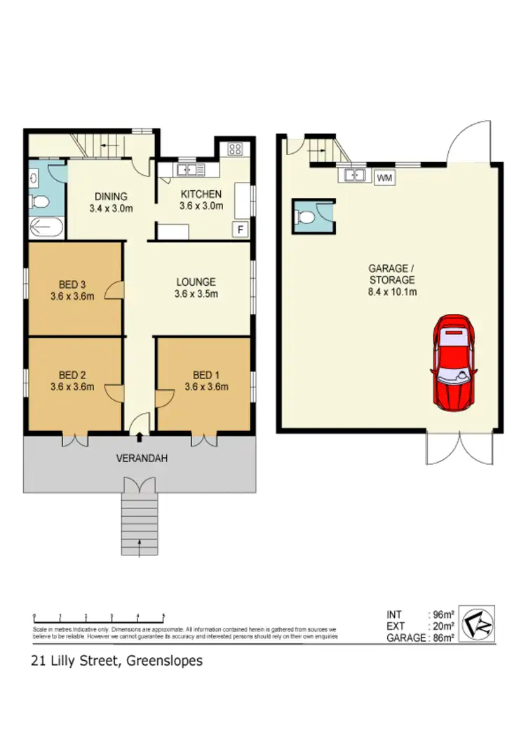 Floorplan of Homely house listing, 21 Lilly Street, Greenslopes QLD 4120