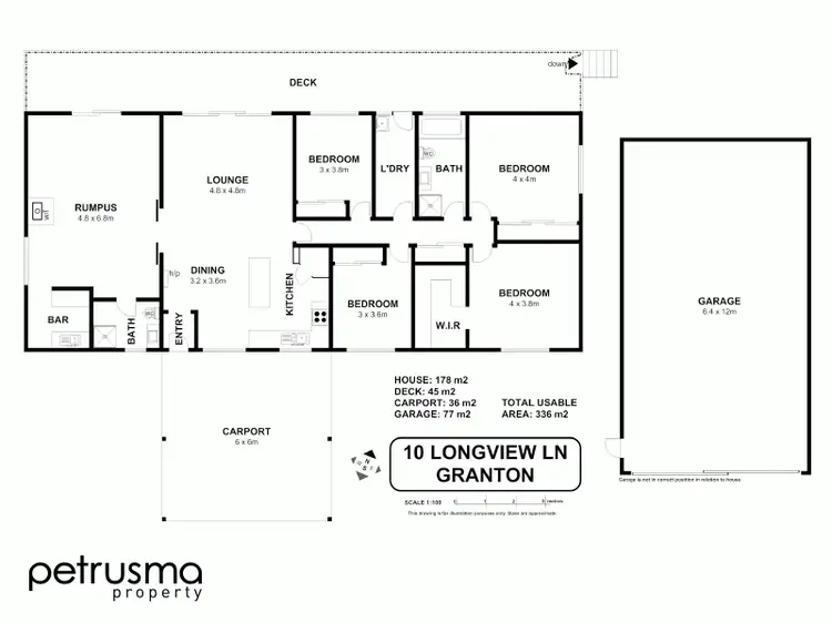 Floorplan of Homely house listing, 10 Longview Lane, Granton TAS 7030