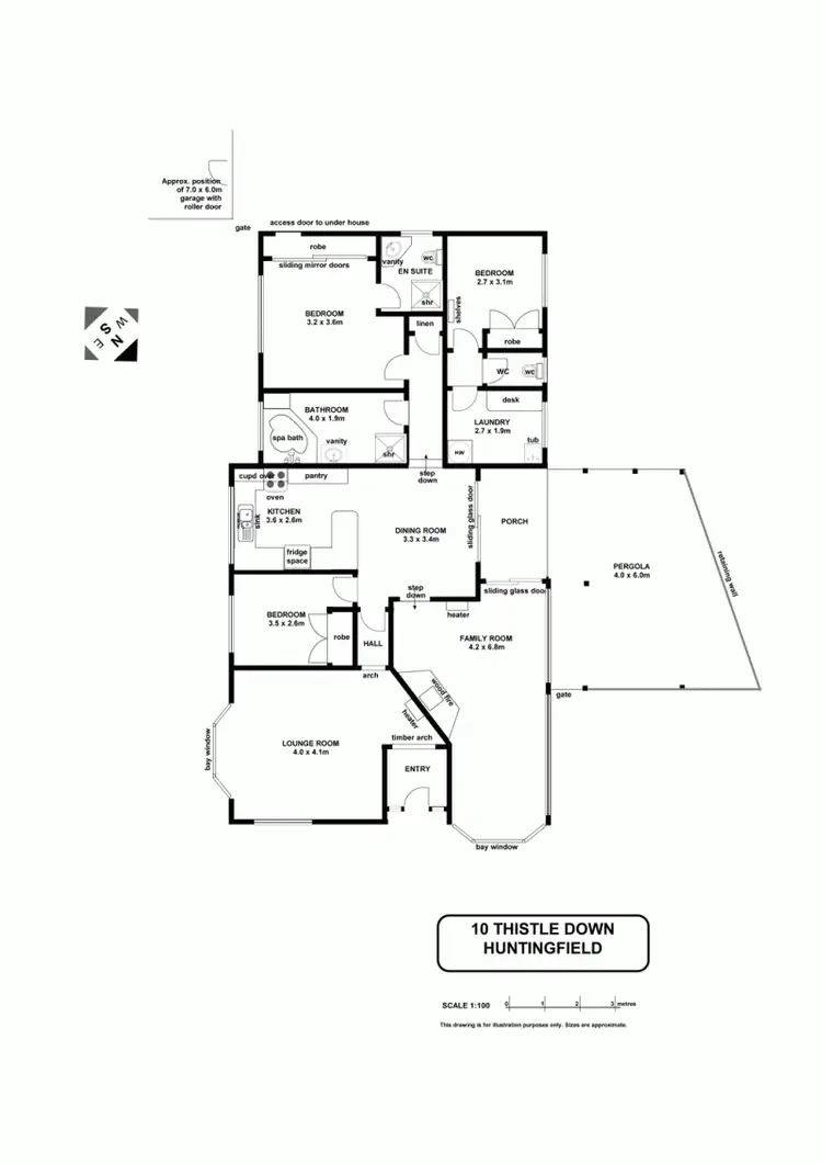 Floorplan of Homely house listing, 10 Thistle Down, Kingston TAS 7050