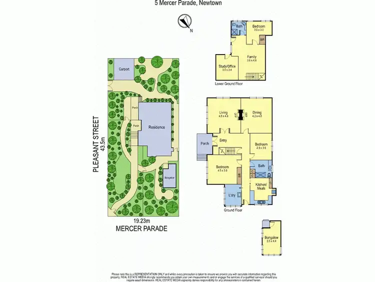 Floorplan of Homely house listing, 5 Mercer Parade, Newtown VIC 3220