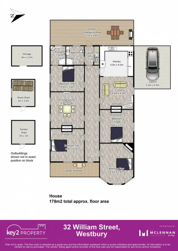 Floorplan of Homely house listing, 32 William Street, Westbury TAS 7303