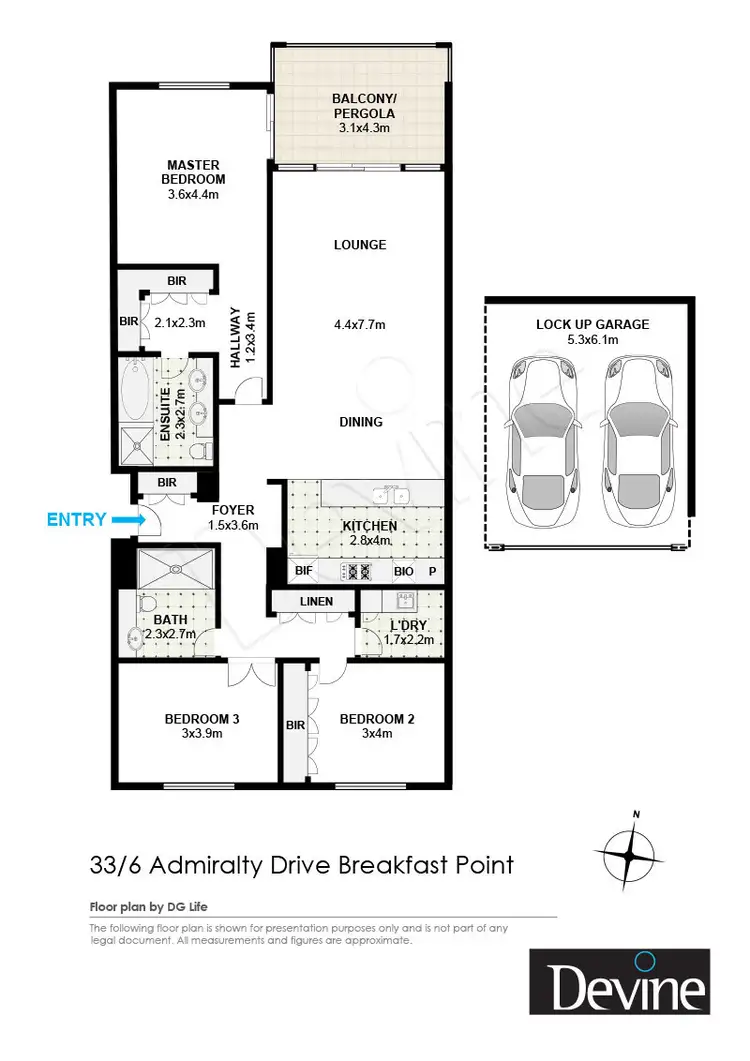 Floorplan of Homely apartment listing, 33/6 Admiralty Drive, Breakfast Point NSW 2137
