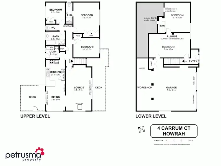 Floorplan of Homely house listing, 4 Carrum Close, Howrah TAS 7018
