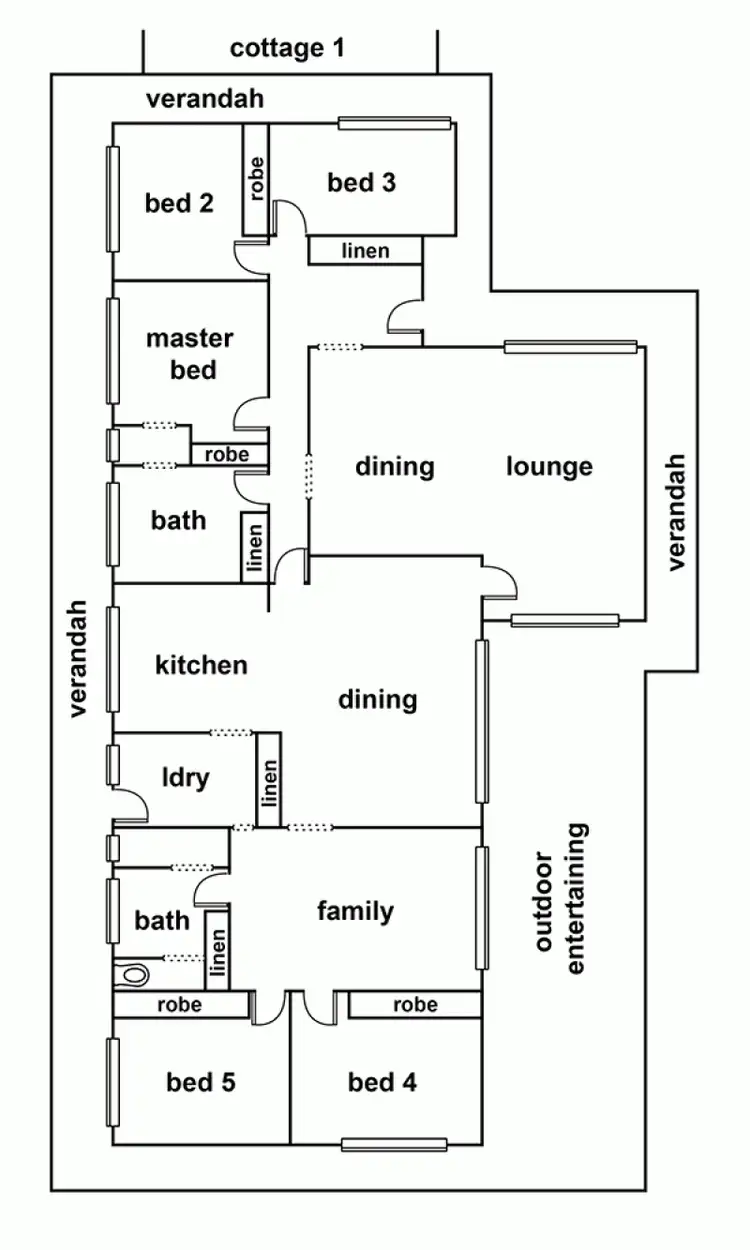 Floorplan of Homely rural property listing, 197 Hutchinsons Road Quantong via, Horsham VIC 3400