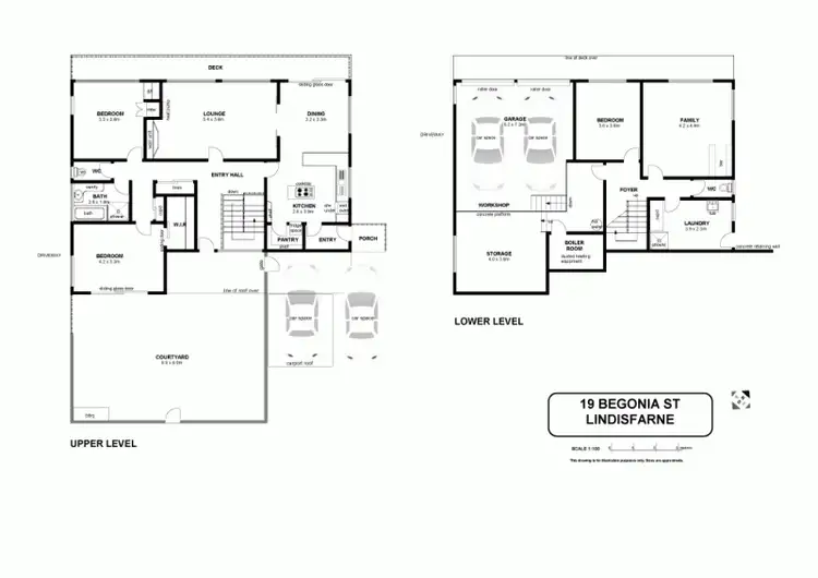 Floorplan of Homely house listing, 19 Begonia Street, Lindisfarne TAS 7015