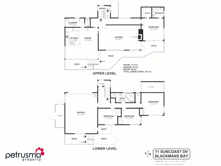 Floorplan of Homely house listing, 71 Suncoast Drive, Blackmans Bay TAS 7052