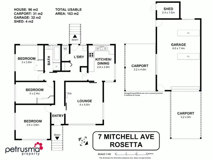 Floorplan of Homely house listing, 7 Mitchell Avenue, Rosetta TAS 7010