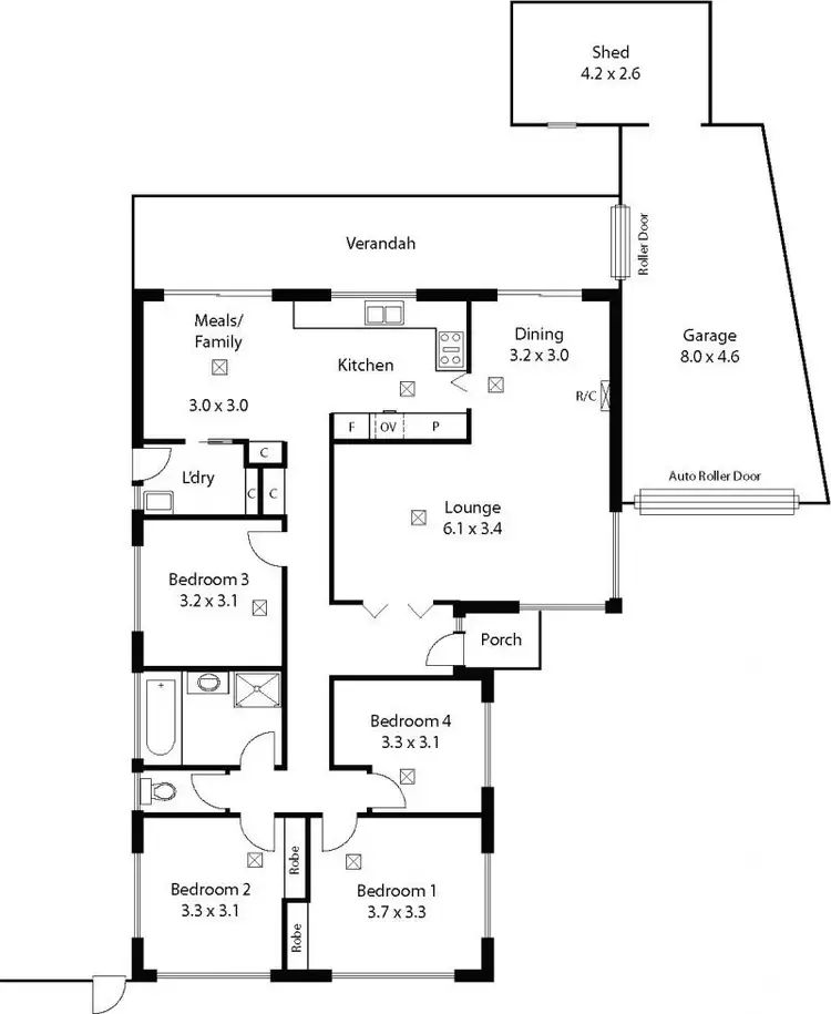 Floorplan of Homely house listing, 3 Casuarina Avenue, Surrey Downs SA 5126