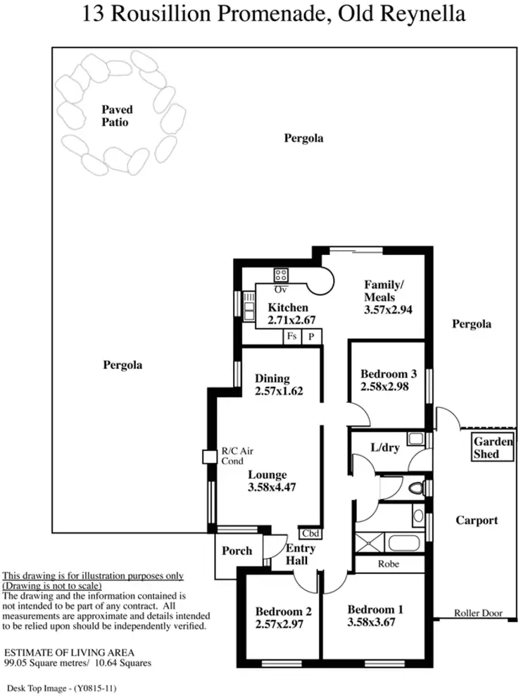 Floorplan of Homely house listing, 13 Rousillion Promenade, Old Reynella SA 5161