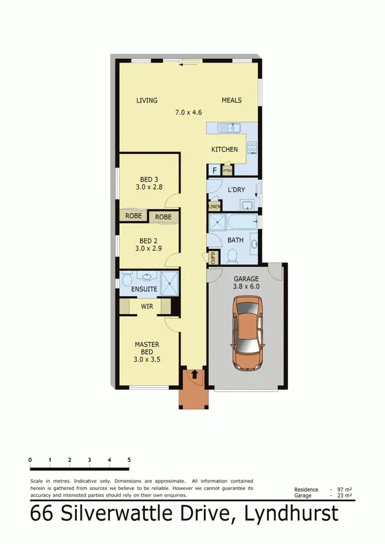Floorplan of Homely house listing, 66 SILVERWATTLE DRIVE, Lyndhurst VIC 3975