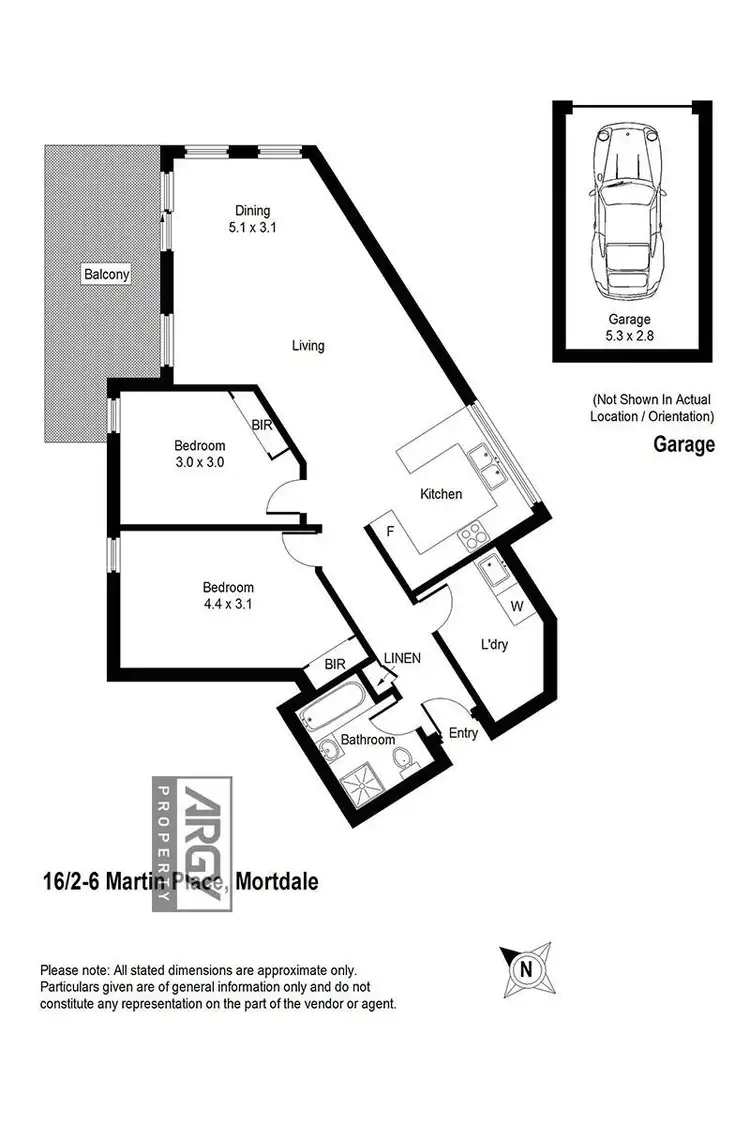 Floorplan of Homely unit listing, 16/2-6 Martin Place, Mortdale NSW 2223