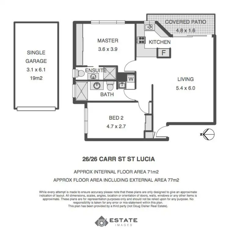 Floorplan of Homely unit listing, 26/26 Carr Street, St Lucia QLD 4067