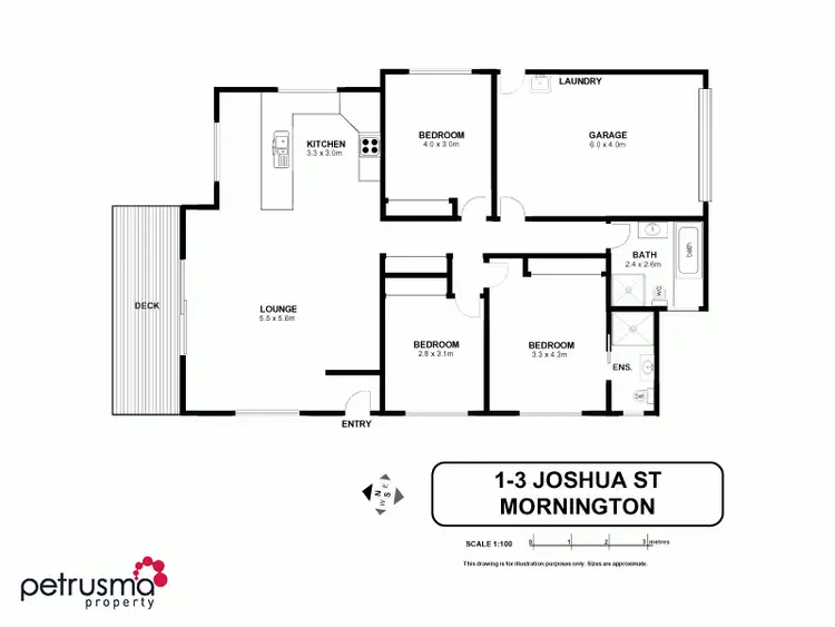 Floorplan of Homely house listing, 1/3 Joshua Street, Mornington TAS 7018