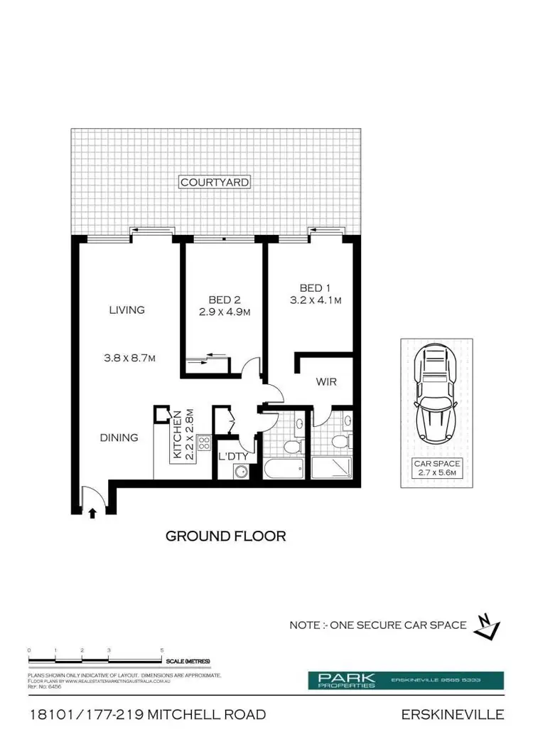 Floorplan of Homely apartment listing, 18101/177-219 Mitchell Road, Erskineville NSW 2043