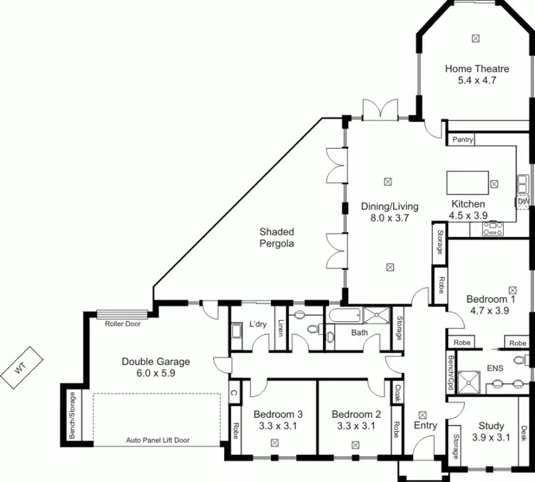 Floorplan of Homely house listing, 1 Linden Ave, Hazelwood Park SA 5066