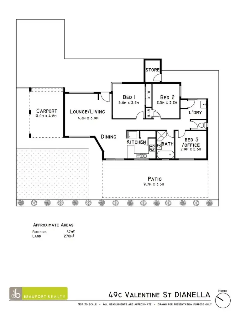 Floorplan of Homely villa listing, 49C Valentine Avenue, Dianella WA 6059