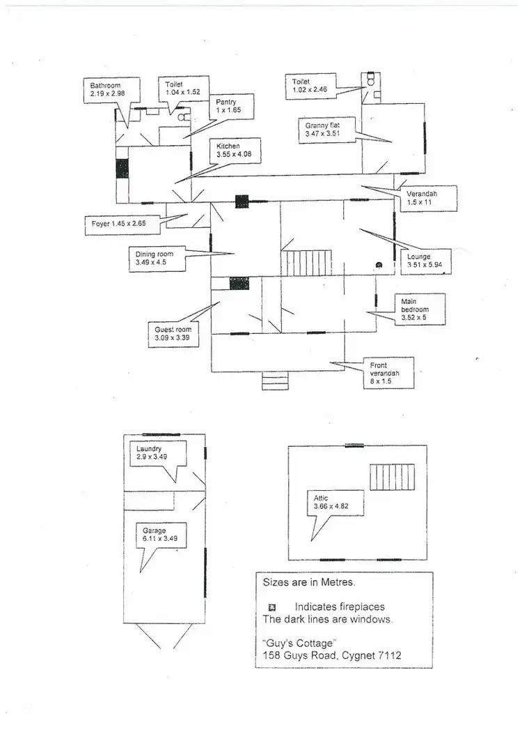 Floorplan of Homely house listing, 158 Guys Road, Cygnet TAS 7112