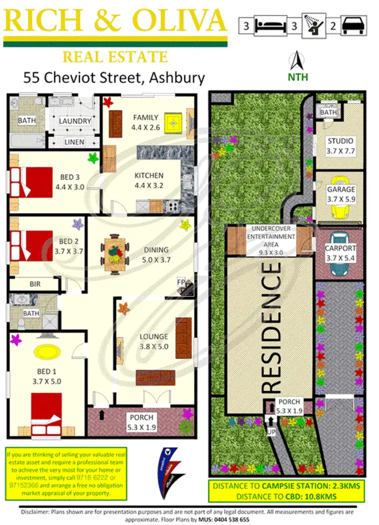 Floorplan of Homely house listing, 55 Cheviot Street, Ashbury NSW 2193
