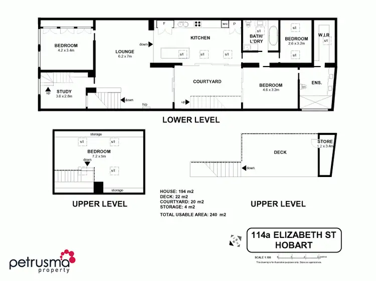 Floorplan of Homely house listing, 114A Elizabeth Street, Hobart TAS 7000
