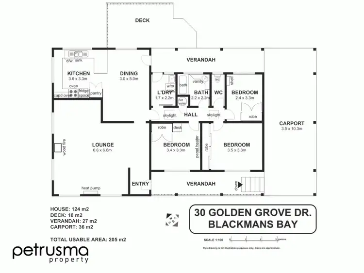 Floorplan of Homely house listing, 30 Golden Grove Drive, Blackmans Bay TAS 7052