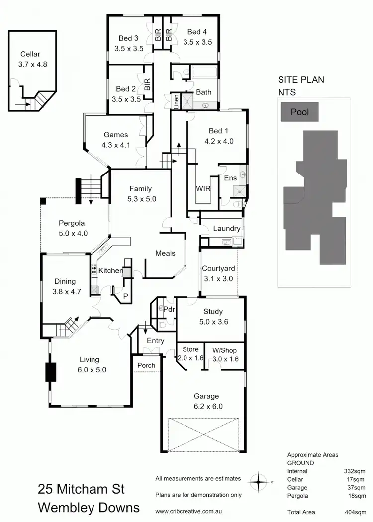 Floorplan of Homely house listing, 25 Mitcham Street, Wembley Downs WA 6019