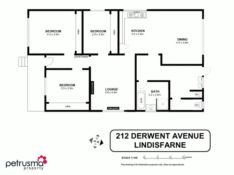 Floorplan of Homely house listing, 212 Derwent Avenue, Lindisfarne TAS 7015