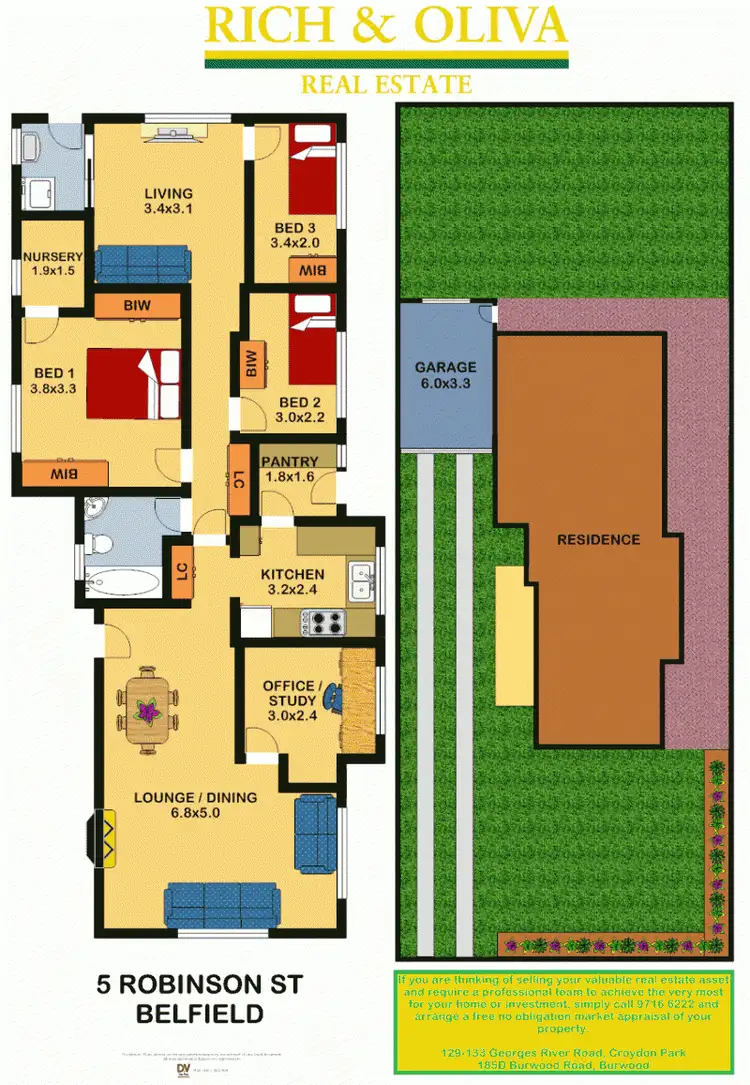 Floorplan of Homely house listing, 5 Robinson Street, Belfield NSW 2191